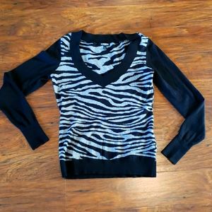 Express Zebra Print Sweater